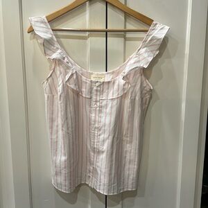 SÉZANE Manon Top, Pink/White, FR36